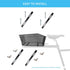 Mounting Brackets with Screws for Bike Basket Installation, Metal Sheets Holder Mount Adapter for Bicycle Cargo Rack