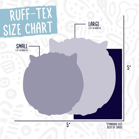 HuggleHounds Ruff-Tex Latex Ball Dog Toy - Heavy Duty Squeaky Ball for Small, Medium & Large Dogs