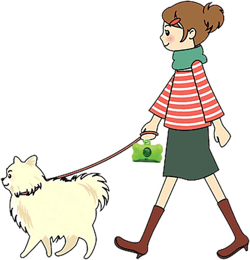 Dog Waste Bags with Dispenser, Biodegradable Lavender Scented Dog Poop Bags (2 Rolls)