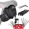 WOTOW 14 in 1 Bike Repair Tool Kit & Saddle Bag - Hex Key Wrench Multitool Set for Bicycle