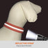 Dog Collar Waterproof, Adjustable Reflective Durable Flex Poly Coated Nylon Basic Collars 9 Colors in Size S/M/L