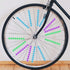 Multicoloured Bicycle Spoke Beads, Luminous Plastic Cycling Clip Beads, 72 Pieces Wheel Decorations