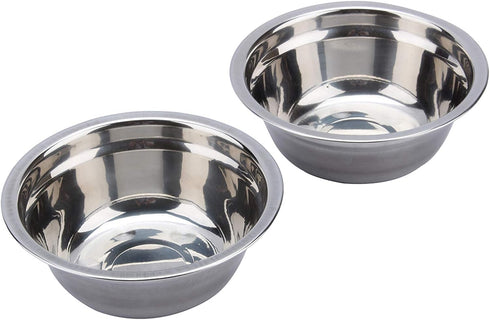 Dog Feeder, Stainless Steel Double Dog Food Bowl, Cat Water Bowls with Feeder Dishes Shelf Stand