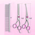 Dog Grooming Scissors Kit with Safety Round Tips, Stainless Steel Professional Pet Grooming Scissors, Thinning, Curved