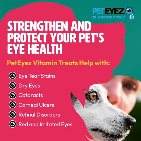 Tear Stain Remover Vitamin Treats for Dogs - 100% Natural with Superfoods, Antioxidants & Nutrients - 1oz