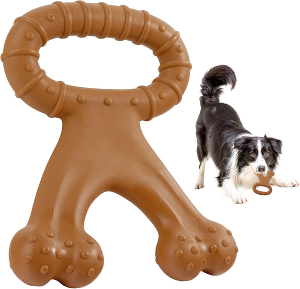 Dog Chew Toys for Aggressive Chewers, Sturdy Bones for Large, Medium, Small Breeds, Tough Dog Toys for Puppies