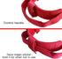 Tactical Dog Collar, Adjustable Military Nylon Dog Collar with Heavy Duty Metal Buckle for Training (Red, S)