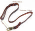 Leather Braided Dog Leash, Water Resistant Heavy Duty Woven Leash for Large, Medium, Small Dog Breeds with Lock Design
