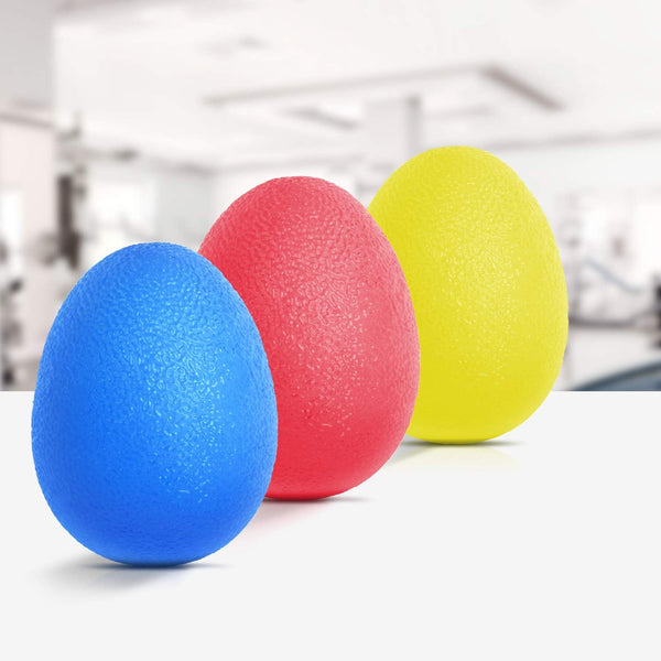 Peradix Hand Grip Strength Trainer, Stress Relief Ball for Adults and Kids, Set of 3 Finger Resistance Tools
