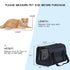 A4Pet Airline Approved Cat Carrier - Removable Soft-Sided Portable Pet Travel Carrier for Kittens, Puppies, and Rabbits