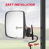 KEMIMOTO Golf Cart Side Mirrors with LED Turn Signal Lights - Universal Rear View Mirrors