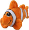 Snuggle Puppy Tender-Tuffs Small Dog Toy - Orange Clownfish for Small Breeds with Puncture Resistant Squeaker