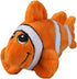 Snuggle Puppy Tender-Tuffs Small Dog Toy - Orange Clownfish for Small Breeds with Puncture Resistant Squeaker