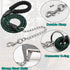 BTINESFUL 6FT Chewproof Dog Leash, Strong Nylon Rope with Anti-Chewing Chain and Padded Handle for Medium Large Dogs Outdoor Training Walking Hiking dark green