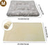 Cat Dog Bed Mat & Blanket, Reversible Crate Pad Bed Mat and Ultra Soft Warm Fleece Calming Blanket for Small Puppy