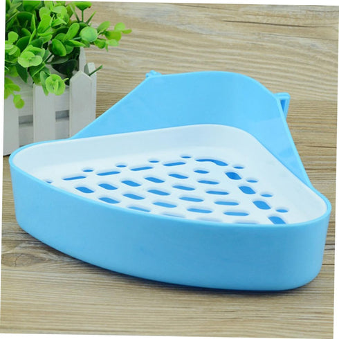 Chinchillas HANABASS Triangle Potty Trainer for Small Pets Space Saving Design for Guinea Pigs Ferrets Random Color