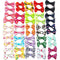 Chenkou Craft 50pcs (25 pairs) Dog Cat Hair Bows with Clips - Pet Grooming Bows in Mixed Colors