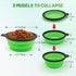 Dog Bowl Pet Collapsible Bowls, 2 Pack for Cats Dogs, Portable Pet Feeding Watering Dish with 2 Carabiners (Small,