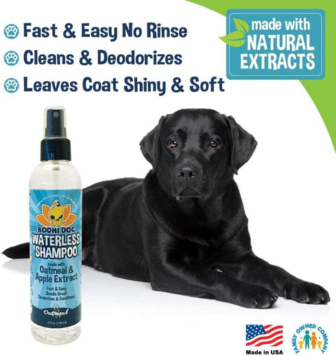 Bodhi Dog Waterless Shampoo, Natural Dry Shampoo for Dogs or Cats, Neutralizes Pet Odor, No Rinse Required (Oatmeal and
