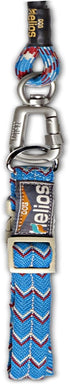 Helios Dura-Tough Easy Tension 3M Reflective Pet Leash and Collar, Small, Blue