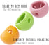 QHTUNION 357g) Treat Dispensing Dog Toy & Slow Feeder Bowl, Interactive Puzzle and Mental Toy for Anxiety Relief,Chase