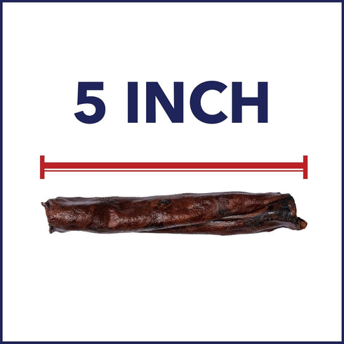 100% 5" 18 Count/1 Pack Pet Factory Made in USA Beefhide Chip Rolls Dog Chew Treats - Beef & Chicken Flavor
