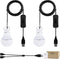 Onite 2-Pack USB LED Light Bulb, 2700K Warm White, Emergency Backup Lighting for Camping, RV, Garage, Power Outage