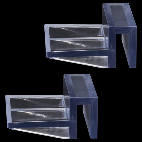 OIIKI 6 PCS Clear Acrylic Aquarium Glass Cover Clip, Support Holder for Fish Tank Lid Clamps