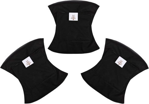 3pcs Pack DM44M CuteBone Dog Diapers Male Washable Belly Band for Male Dogs Wraps Black a