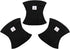3pcs Pack DM44M CuteBone Dog Diapers Male Washable Belly Band for Male Dogs Wraps Black a