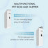 Portable Electric USB Rechargeable Dog Cat Home Hair Clipper, Low Noise Cordless Trimmer for Small and Large Pets