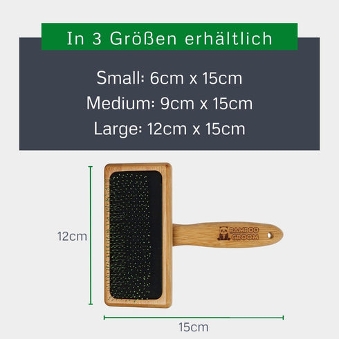 Bamboo Groom Soft Slicker Brush Large (067180) for Pet Grooming
