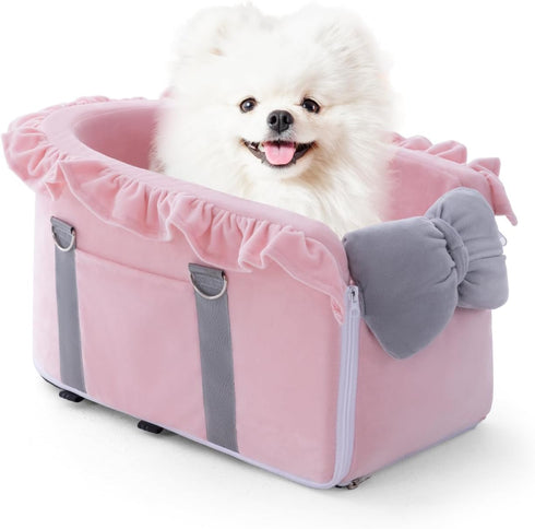 Jaoul Dog Car Seat for Small Dogs - Fully Detachable with Adjustable