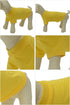 Lovelonglong Dog Costumes, Basic Blank T-Shirt Tee for Medium Large Dogs, Yellow, XXL+