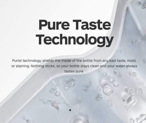 Relish Your Ride 22 Ounce Purist Water Bottle with MoFLo Cap, Resists Stains & Tastes Better, Flexible Bicycle Bottle