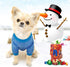 Idepet Soft Fleece Dog Coat, Classic Knitwear Sweater for Small Dogs (XXS, Blue), Thickening Warm Pup Dogs Shirt Winter