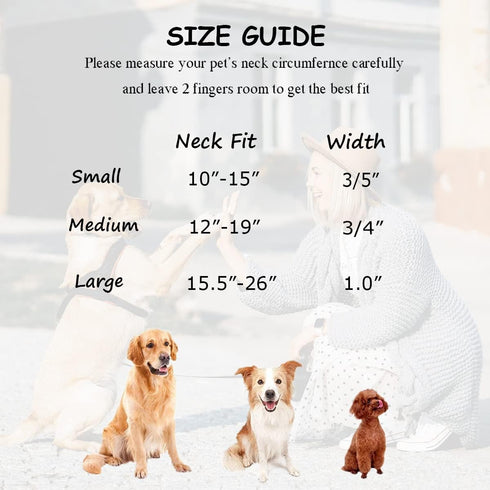 Soft Dog Collar with Metal Buckle, Adjustable Durable Comfort Cotton Corduroy for Large Medium Small Dogs, Velvet,
