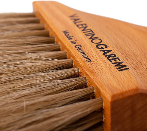 Valentino Garemi Sand Beach Cleaning Brush - Body Skin Feet Sand Remove, Genuine Soft Horse Hair, Made in Germany