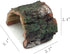 Betta Log Resin Hollow Tree Trunk Ornament, 4 Pcs Aquarium Hideout and Reptile Cave Decoration