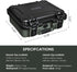 Turokacase 2 9mm Pistol Case for Handguns TSA Approved Hard Shell Gun Case with Triple-Layer DIY Customizable Foam