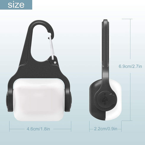 Outopest 3 IP65 Dog Lights for Night Walking, Clip on Dog Collar Light - Modes, USB-C Rechargeable, Waterproof, LED