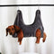 Dog Hammock for Grooming, Sling with 2pcs Hook for Nail Clipping, Dog Lift Harness for Small Dogs (Grey M)