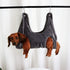 Dog Hammock for Grooming, Sling with 2pcs Hook for Nail Clipping, Dog Lift Harness for Small Dogs (Grey M)