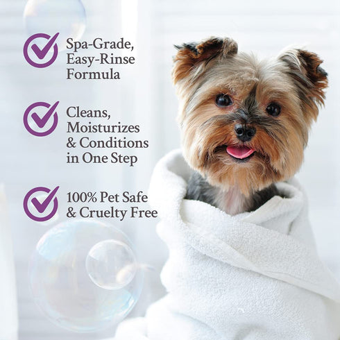 2-in-1 100% 1 (128 oz) Ginger Lily Farms Dog & Pet Formula Shampoo & Conditioner, Vegan & Cruelty-Free, Coco Mango