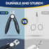 PUP&PALS Large/Medium Dog Nail Clipper: Sharp Stainless Steel Blade with Anti-Slip Grip for Easy Cutting of Thick Claws