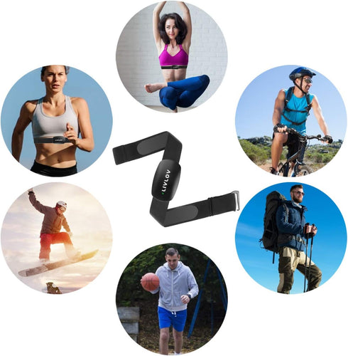 Heart Rate Monitor Chest Replacement Strap, Compatible with Polar H10 H9 H7, Comfortable, Waterproof, Durable,