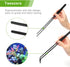 Quarium Aquascape Tools Kits, 4 in 1 Anti-Rust Aquatic Plant Tool Set, Stainless Steel Tweezers Scissors Spatula