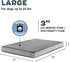 Barkbox Orthopedic Dog Bed, Comfortable Memory Foam Mattress for Joint Relief, Waterproof with Non Skid Bottom, Large,