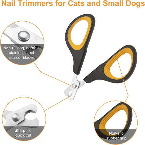 JEXCULL Trimmers Cat Nail Clipper, Premium Dog Nail Clippers Cat Claw Pet Nail Clippers Professional Ergonomic