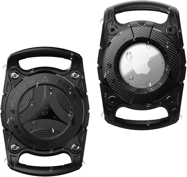 ONEONTA 2 Pack Airtag Dog Collar Holder Waterproof, Protective Case for Apple Airtag, Extra Durable, Lightweight